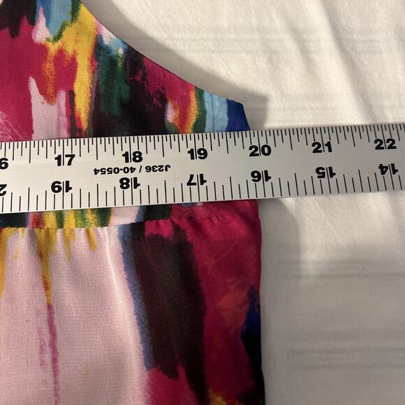 Cato Womens Shift Dress Size 16 Multi Color Abstract Sleeveless Office Career - Picture 9 of 10